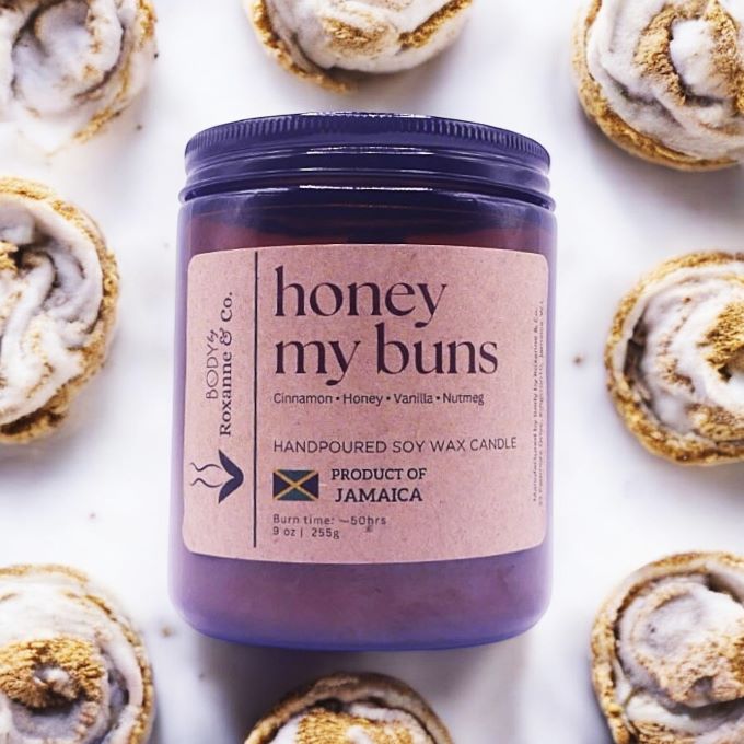 Honey My Buns Wooden Wick Soy Wax Candle