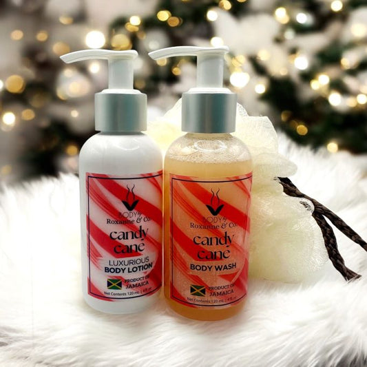 Candy Cane Bath Set